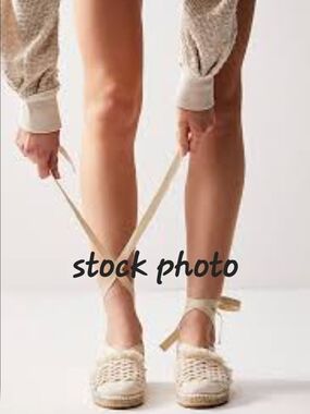 Free People Collection - Vida Espadrille Wrap Sandals Size 10